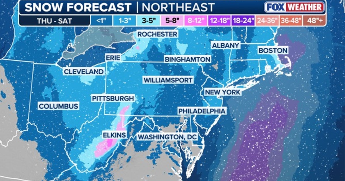 Here's when, how much it could snow in NY, NJ this weekend | FOX 5 New York