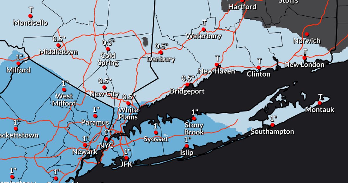 NYC snow forecast: Up to 2 inches possible Sunday night | FOX 5 New York