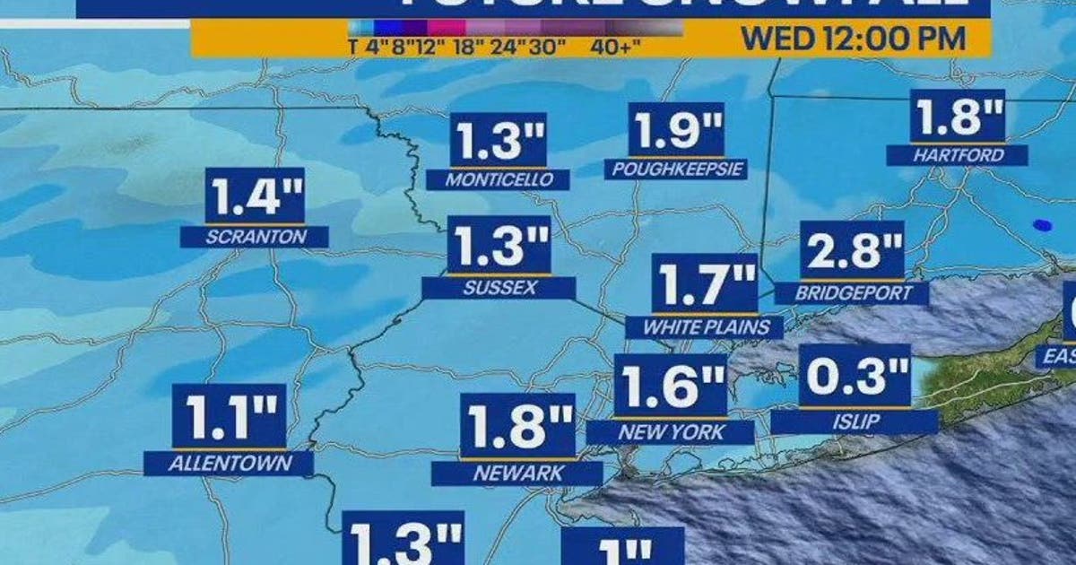 More snow to hit NYC area after record blizzard: See latest forecast for Wednesday, Thursday