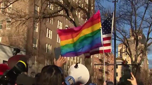 NY officials re-raise pride flag removed from Stonewall