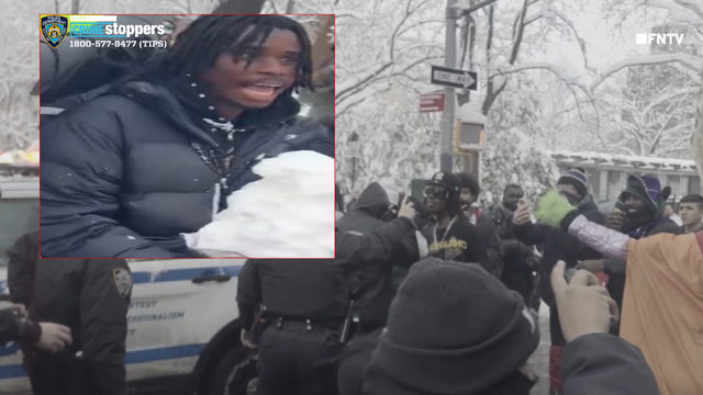 Man previously arrested for robbery accused in NYPD snowball fight case