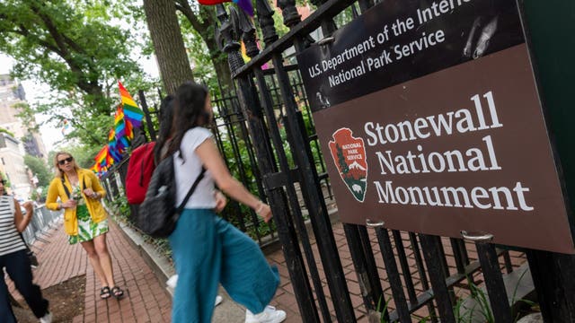 Trump admin removes pride flag from Stonewall Monument