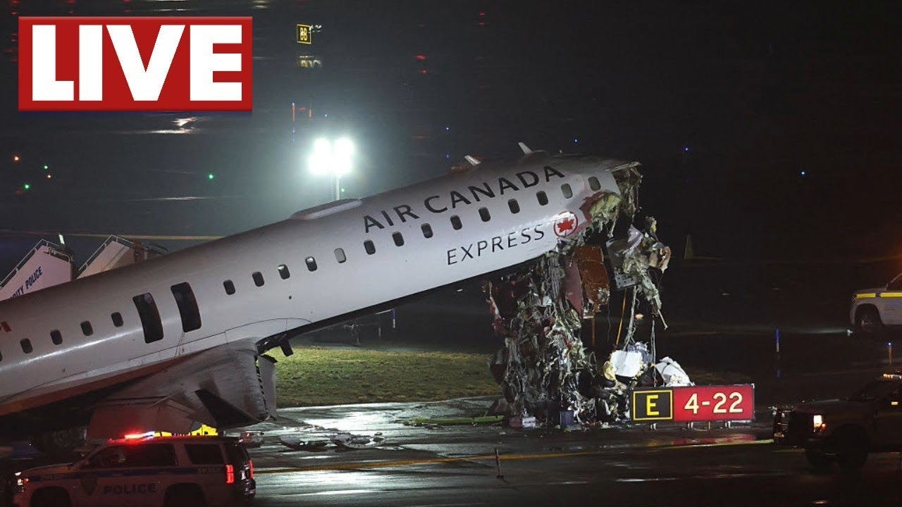 LaGuardia plane crash: 2 dead, 40+ injured after Air Canada jet crash | LIVE coverage