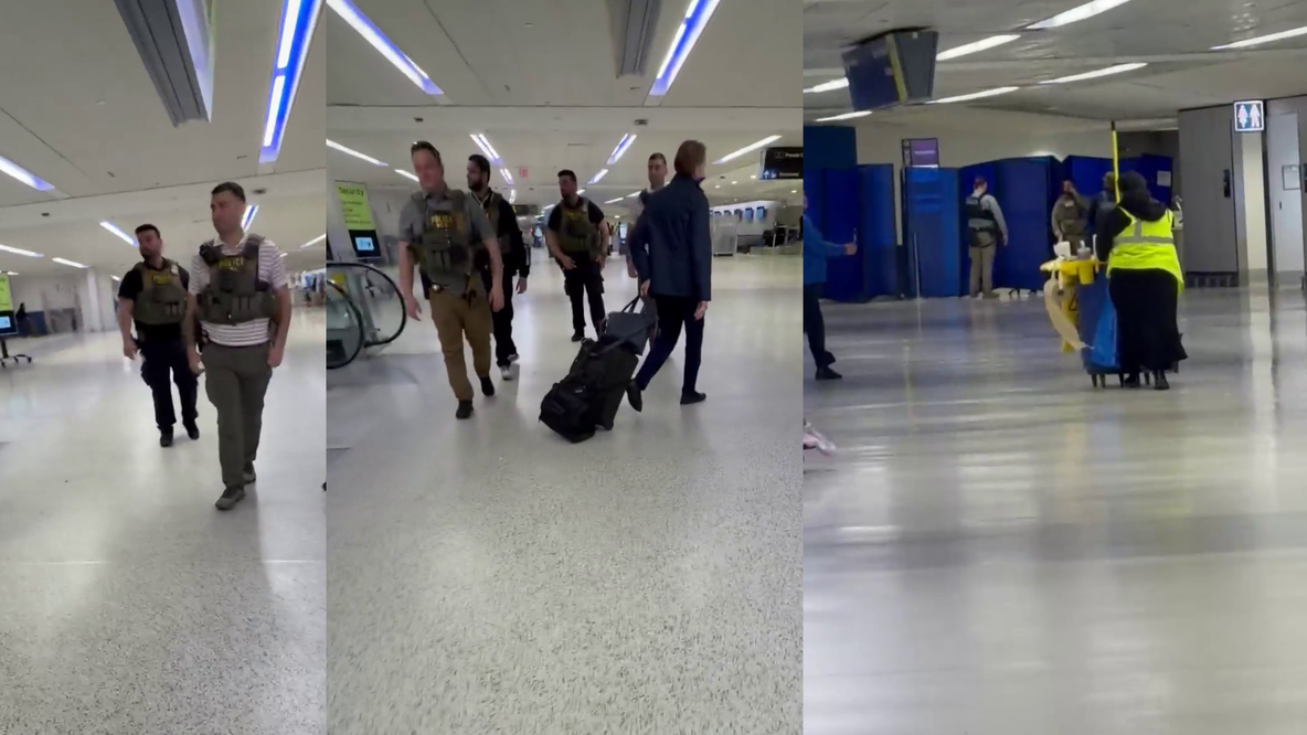 ICE agents seen at Newark, JFK airports as TSA lines keep growing