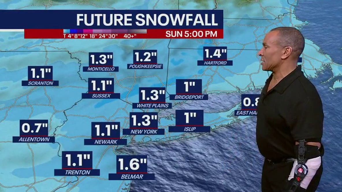 Light snow on Sunday ahead of freezing temps, wintry mix next week