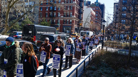 Hundreds of NYU faculty members go on strike over pay, job security