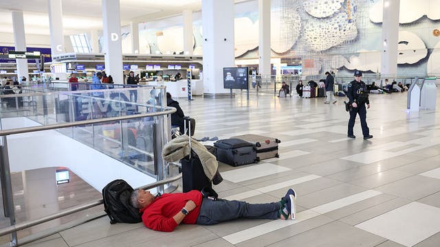 LaGuardia delays drag on after deadly crash, TSA shortages