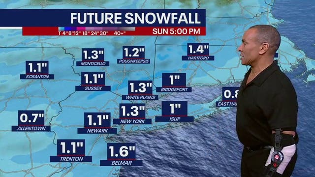 Light snow on Sunday ahead of freezing temps, wintry mix next week