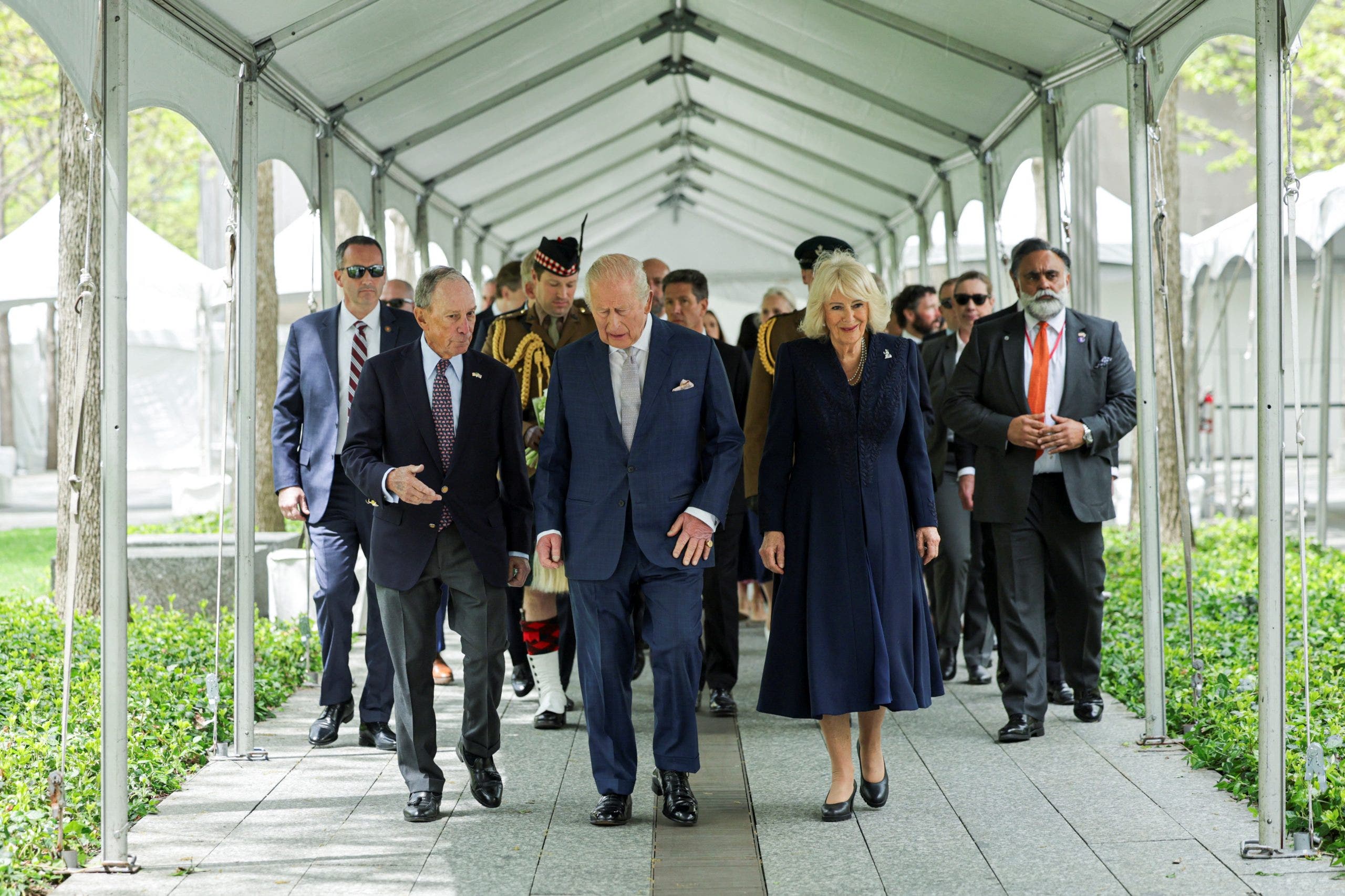 Live updates: King Charles and Queen Camilla visit 9/11 memorial site