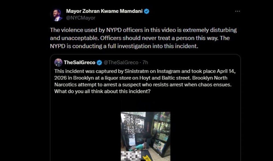 NYPD officers' violent arrest caught on video; Mamdani calls it 'extremely disturbing'