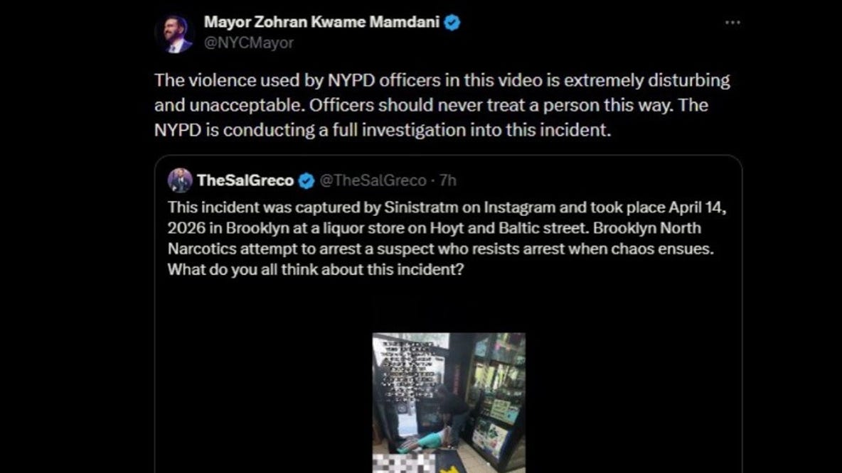 NYPD officers' violent arrest caught on video; Mamdani calls it 'extremely disturbing'