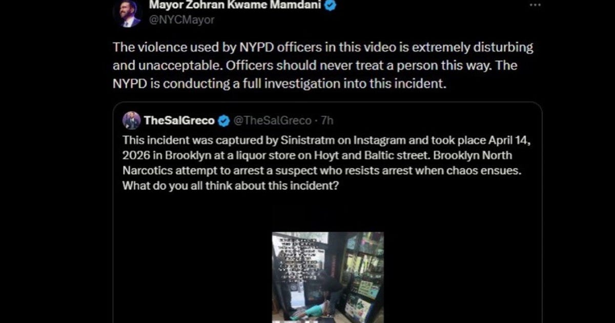 NYPD officers' violent arrest caught on video; Mamdani calls it 'extremely disturbing'