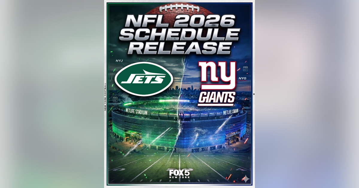 Giants, Jets release official 2026 NFL season schedules | FOX 5 New York