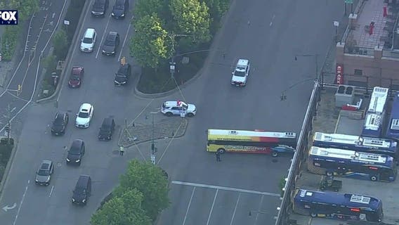 Parts of West Side Highway closed after bus hits cyclist