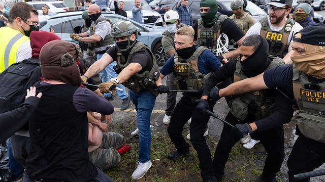Tensions rise outside Newark ICE facility as demonstrations continue