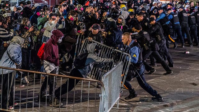 Curfew enacted near Delaney Hall after violent clashes erupt during anti-ICE protests