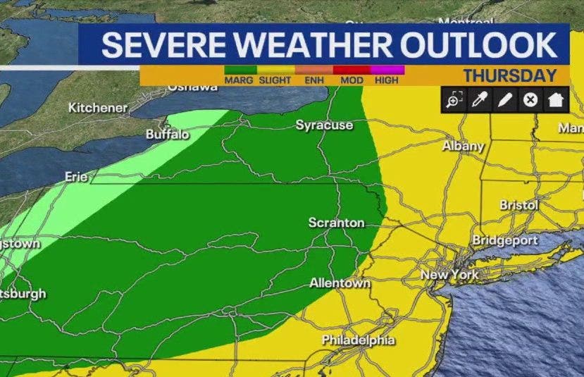 Knicks parade weather guide: Timeline of rain, severe afternoon storms
