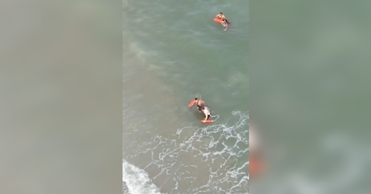 Drone FDNY ajuda a resgatar nadadores em perigo na praia de Rockaway após a saída dos salva-vidas
