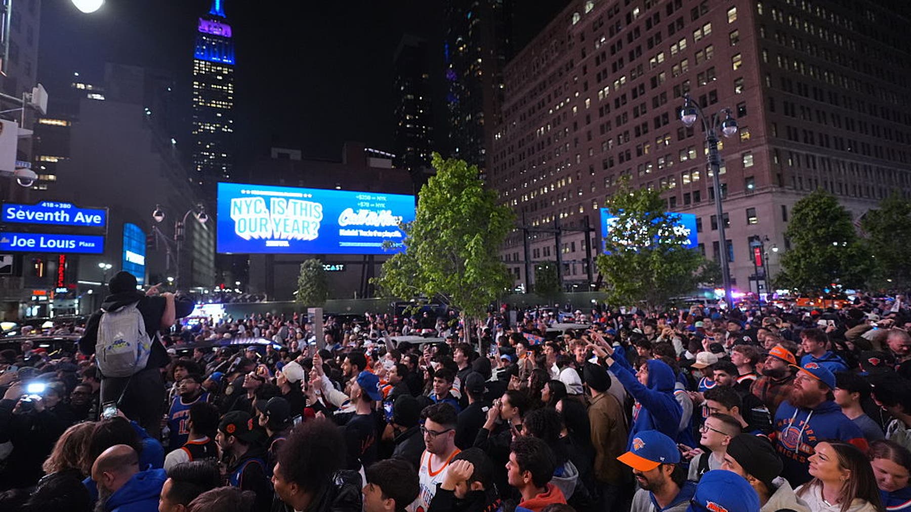 Knicks Game 3 watch party outside MSG canceled ahead of Trump visit