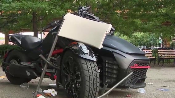 Woman charged, 13 injured after motorcycle plows into crowd at Brooklyn park