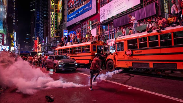 63 arrested after Knicks game crowds turn destructive near Madison Square Garden: NYPD