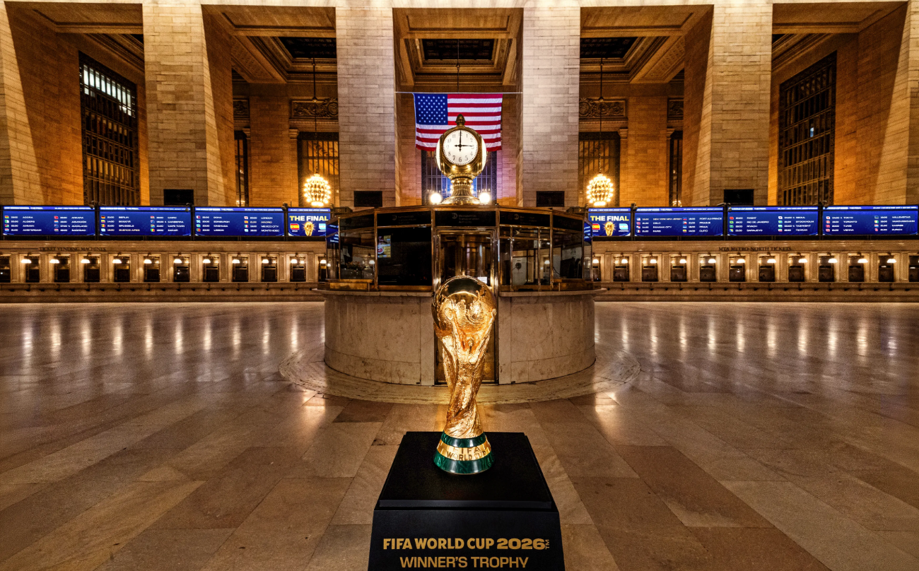 Grand Central display counts down to 2026 FIFA World Cup Final