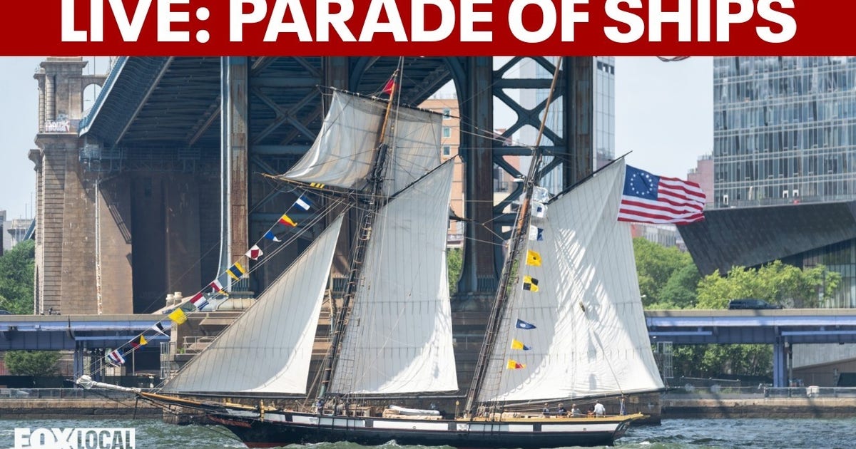 WATCH: NYC July 4th Parade of Ships in Hudson River for America250