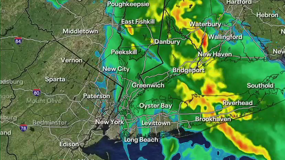 Flood threat continues in NYC area as heavy rain tapers off Wednesday