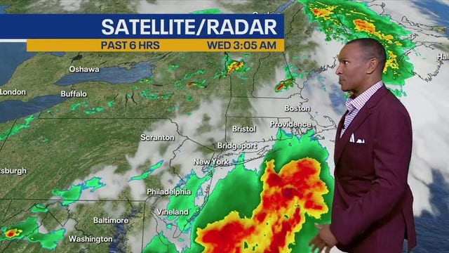 Chance of showers lingers across NYC following Tuesday's destructive storms
