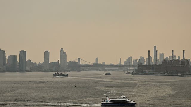 Canada wildfire smoke pushing down to NY area this week, NWS warns