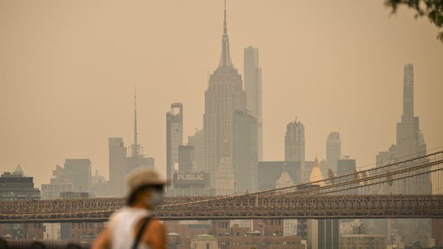 New York City air quality, Canadian wildfire smoke latest