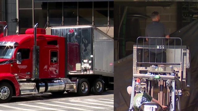 Unmarked trucks, forklifts spotted outside MSG ahead of rumored Swift-Kelce wedding