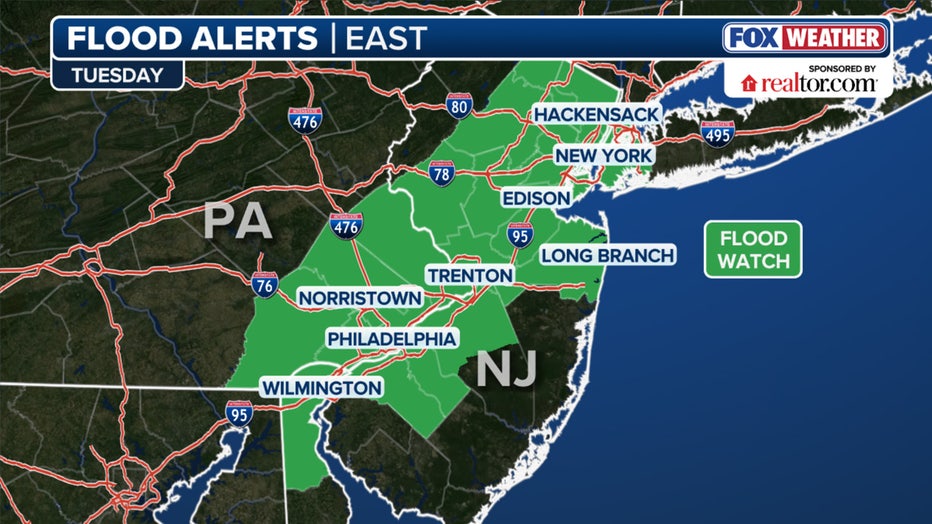 Tuesday flood alerts(FOX Weather)