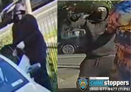 Armed duo wanted in $150K Queens 'sideswipe' robbery spree targeting luxury cars, Rolexes
