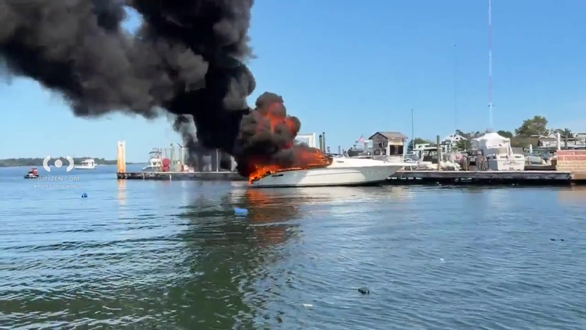 Boat catches fire off City Island, 3 injured