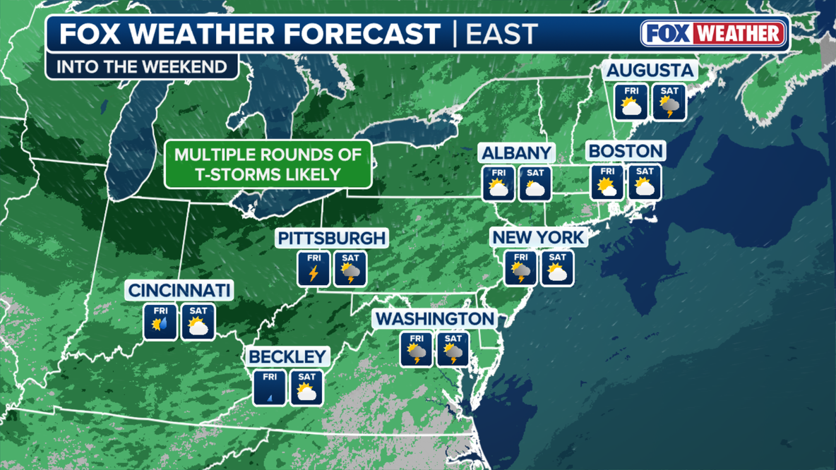 Severe thunderstorms could hit NYC area Saturday with damaging winds, heavy rain