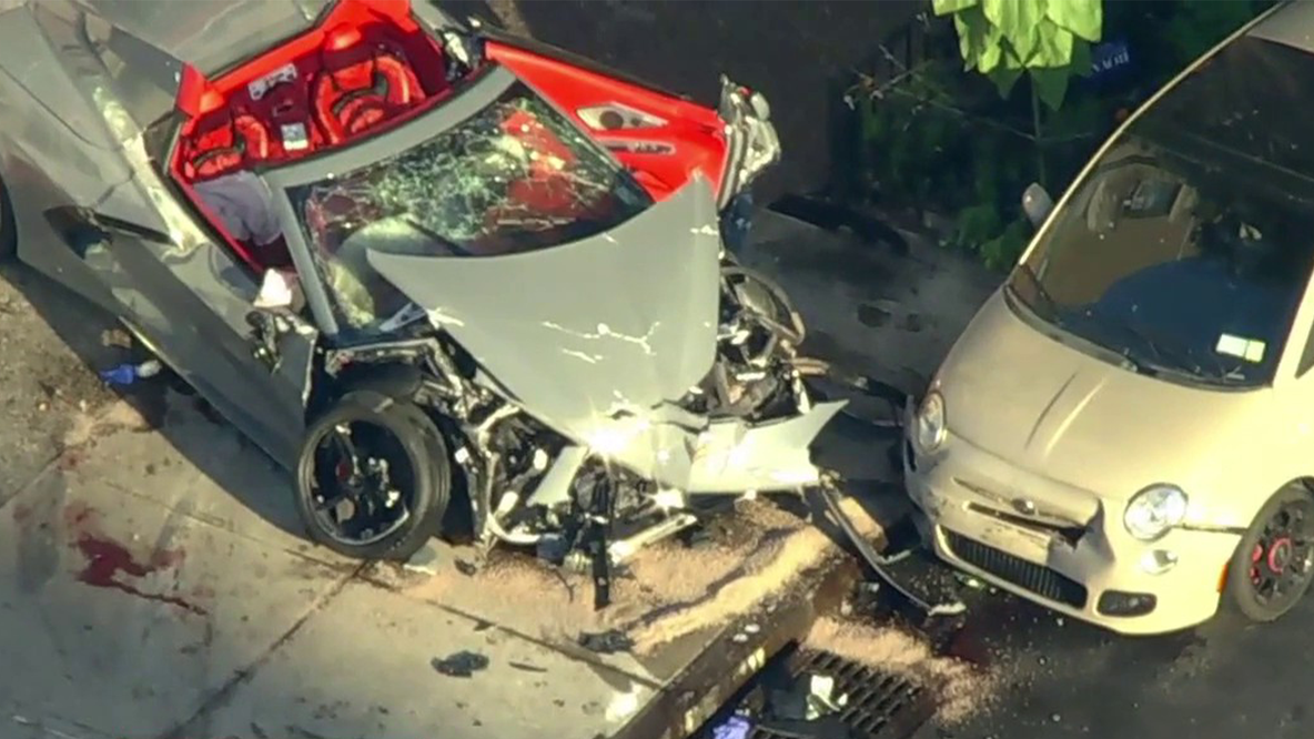 Violent multi-car crash in Upper Manhattan leaves at least 3 hurt, NYPD says