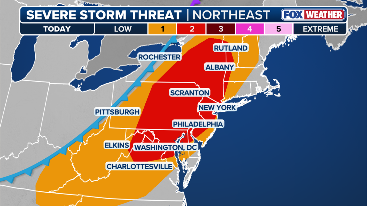 NYC faces flash flooding, wind threats during severe storms expected Thursday