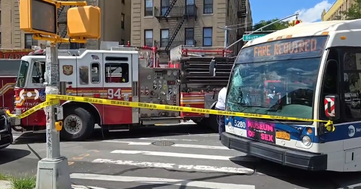 19 hospitalized following collision between FDNY truck and MTA bus in the Bronx
