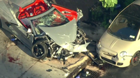 Violent multi-car crash in Upper Manhattan leaves at least 3 hurt, NYPD says