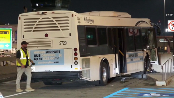 13 hurt in shuttle bus crash at Newark Liberty International Airport, officials say