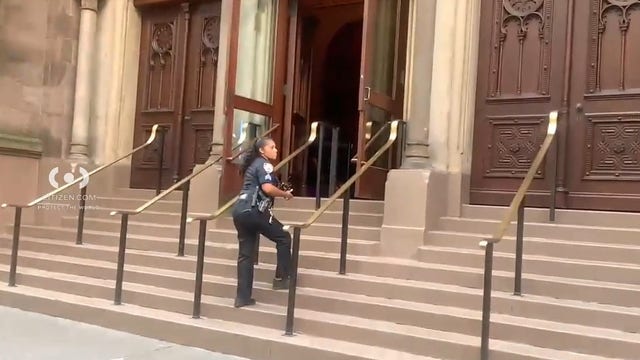 Person taken into custody after allegedly assaulting 2 people at Central Synagogue