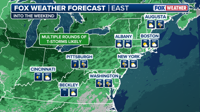 Severe thunderstorms could hit NYC area Saturday with damaging winds, heavy rain