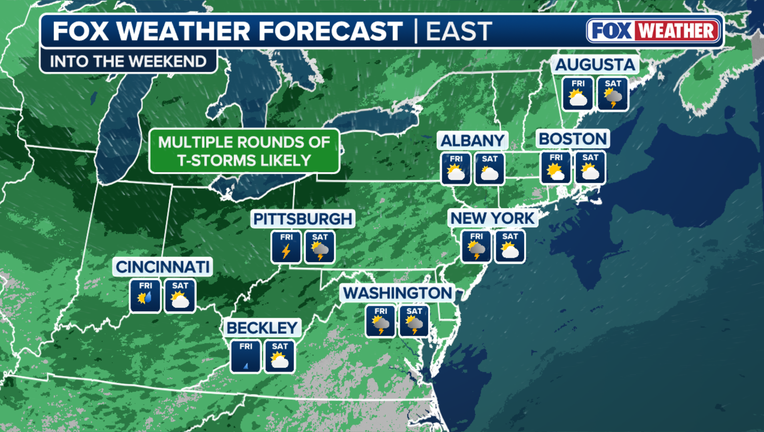 Severe storms could hit NYC area Saturday with damaging winds, heavy rain