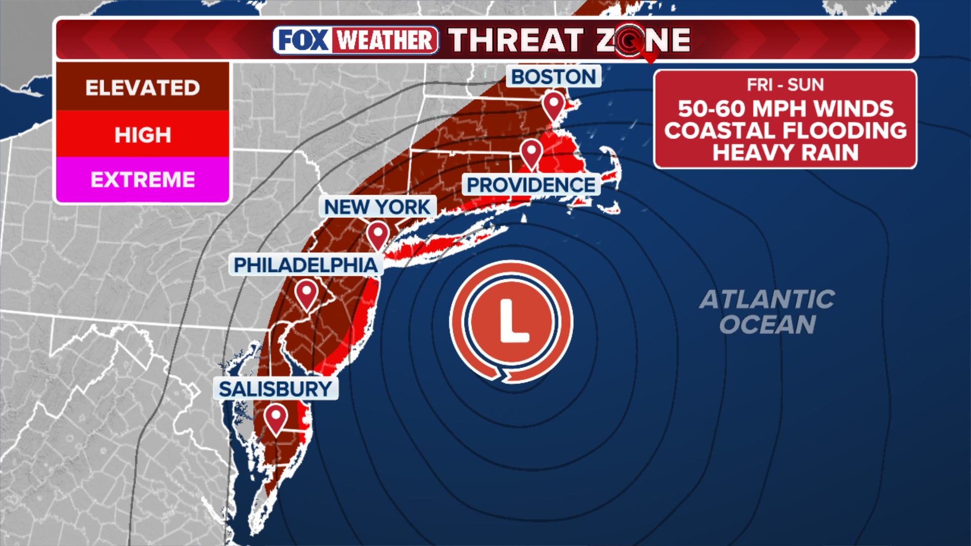 NYC, NJ nor'easter bringing heavy rain, strong winds, coastal flooding l Timeline, local impacts