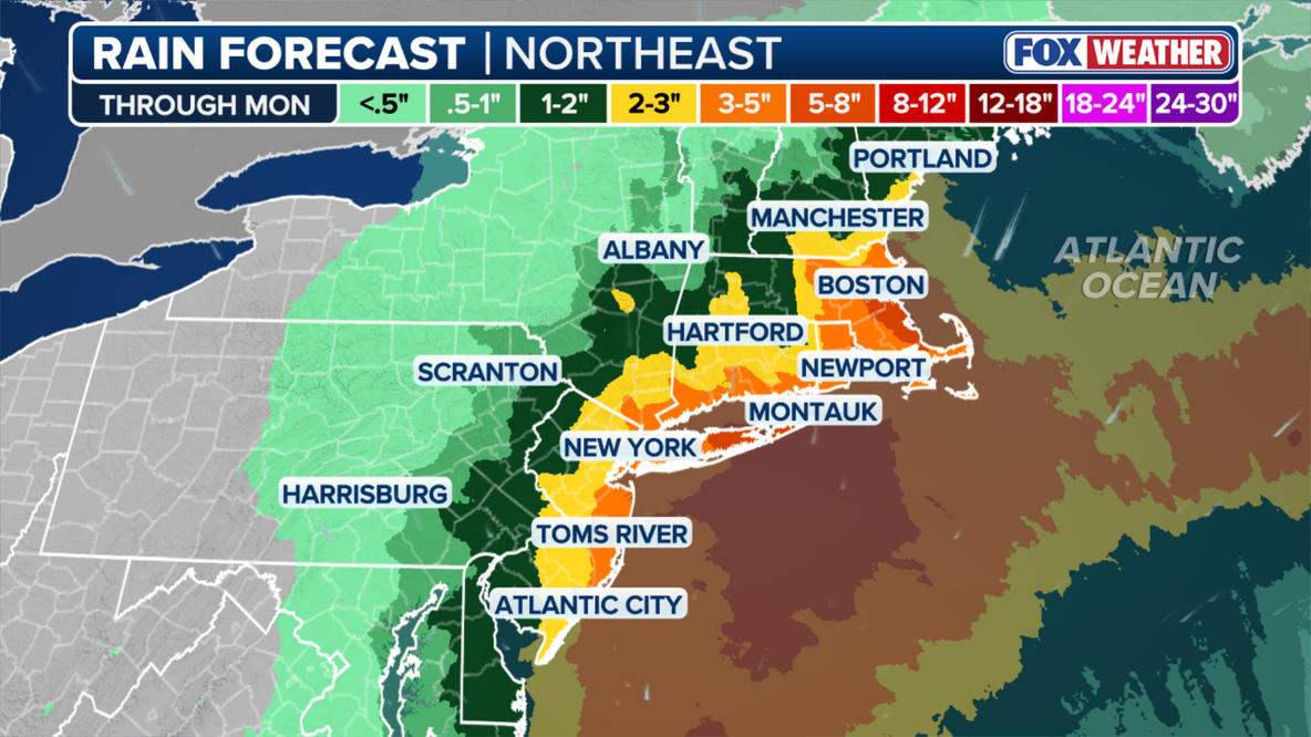 Updated NYC forecast track shows nor'easter shifting closer to Tri-State area