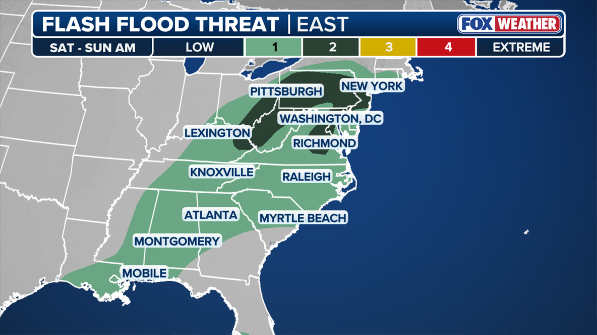 NYC issues flash flood warning, opens 51 overnight shelters ahead of Sunday storm