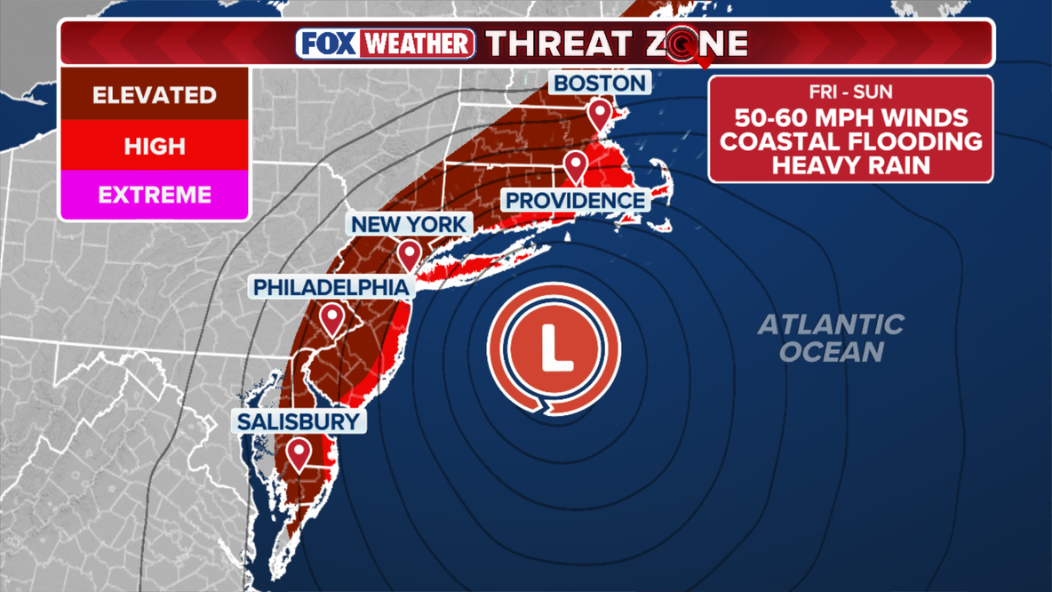 NYC, NJ nor'easter bringing heavy rain, strong winds, coastal flooding l Timeline, local impacts