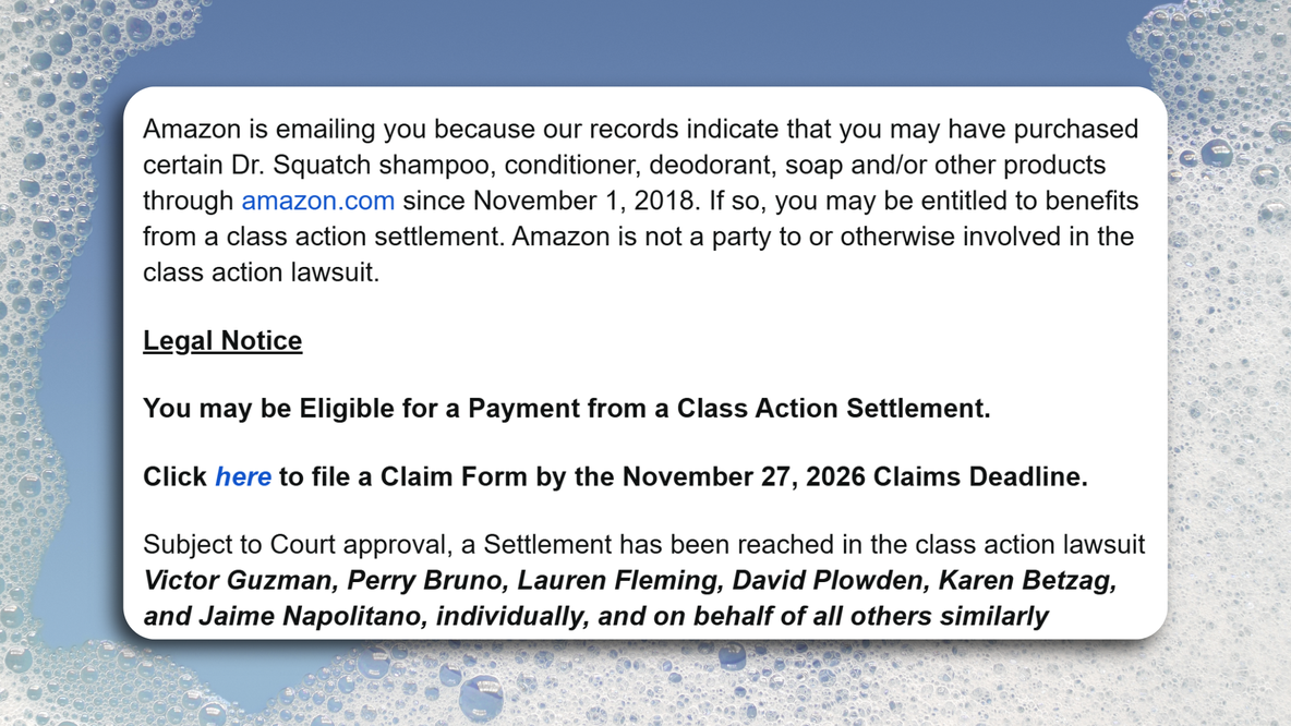 Dr. Squatch agrees to $9M settlement over 'natural' product claims: How to submit a claim
