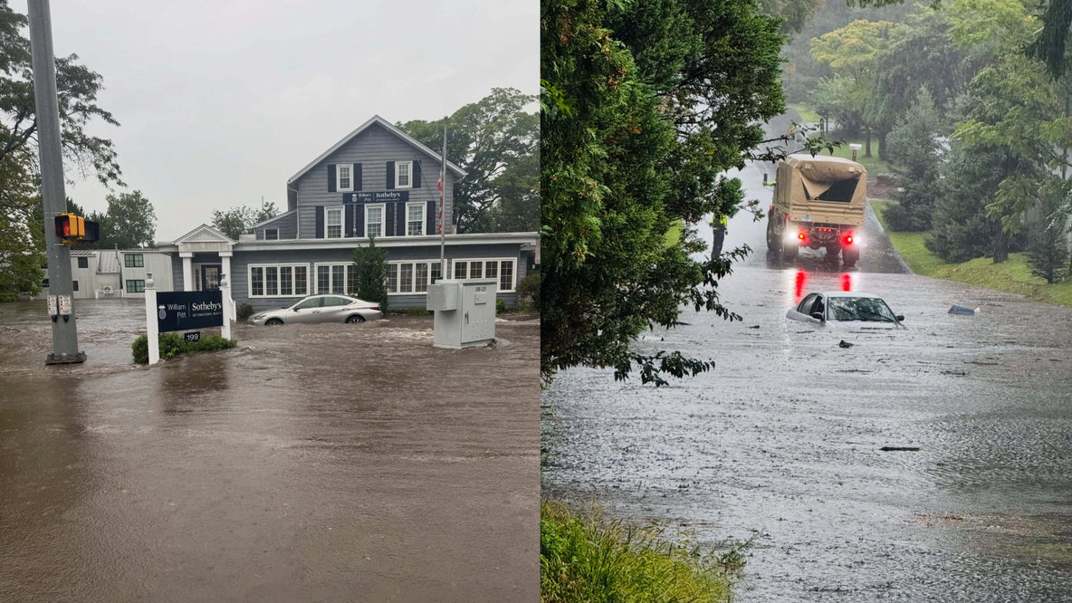 Rescues hit 13 in Westport as 7 inches of rain triggers severe flash flooding